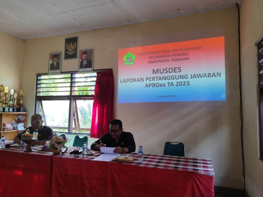 Mudes Pertanggung Jawaban APBDes TA 2023
